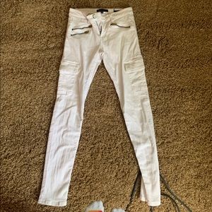 size 24 white denim jeans